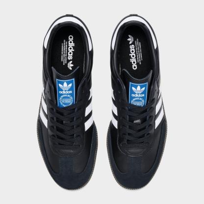 Men's adidas Originals Samba OG Casual Shoes - Part 2 - Black/White/Gum - Top view