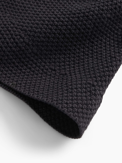 Knit Bucket Hat - Black