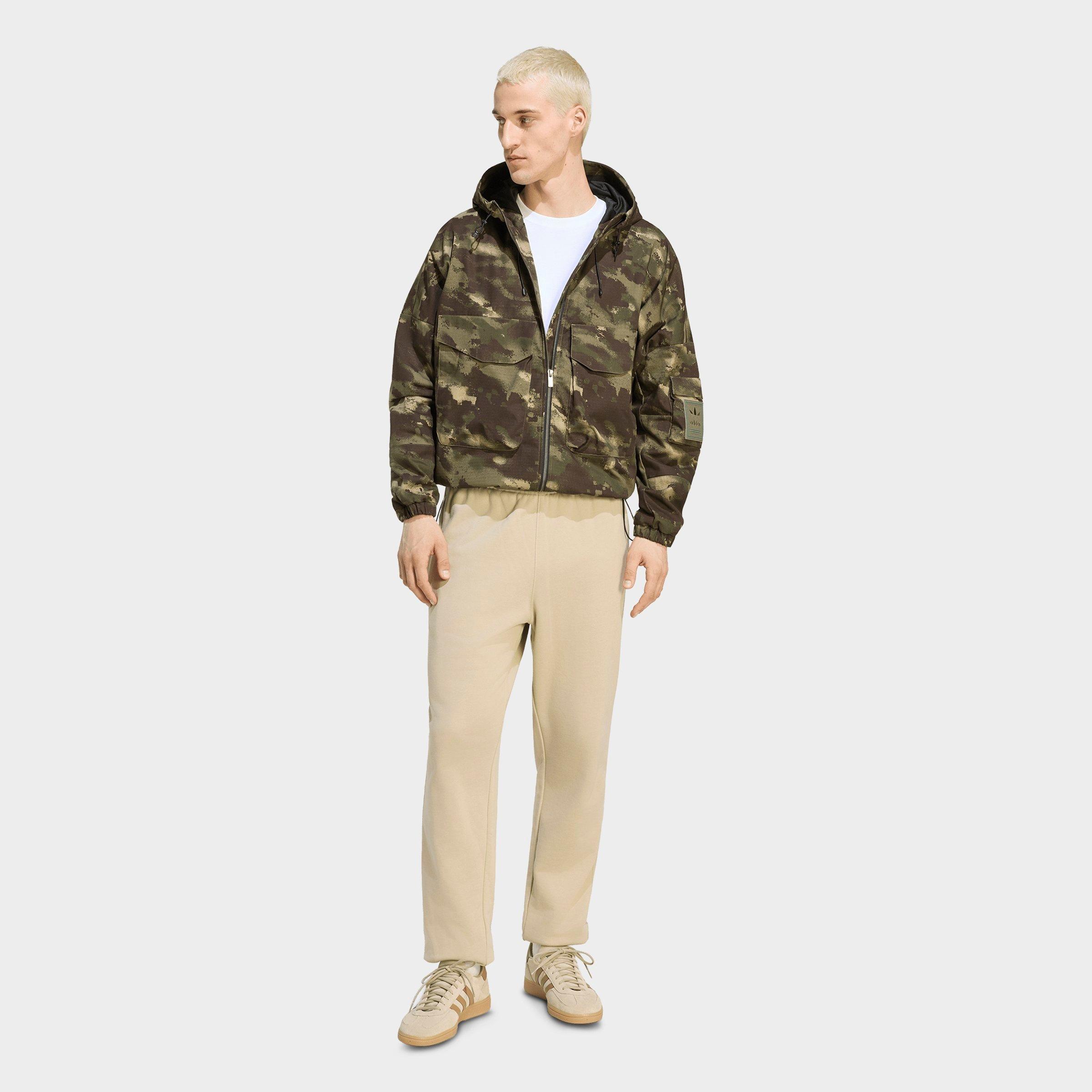 Men's adidas Originals Camo Ripstop Full-Zip Jacket - Olive Strata