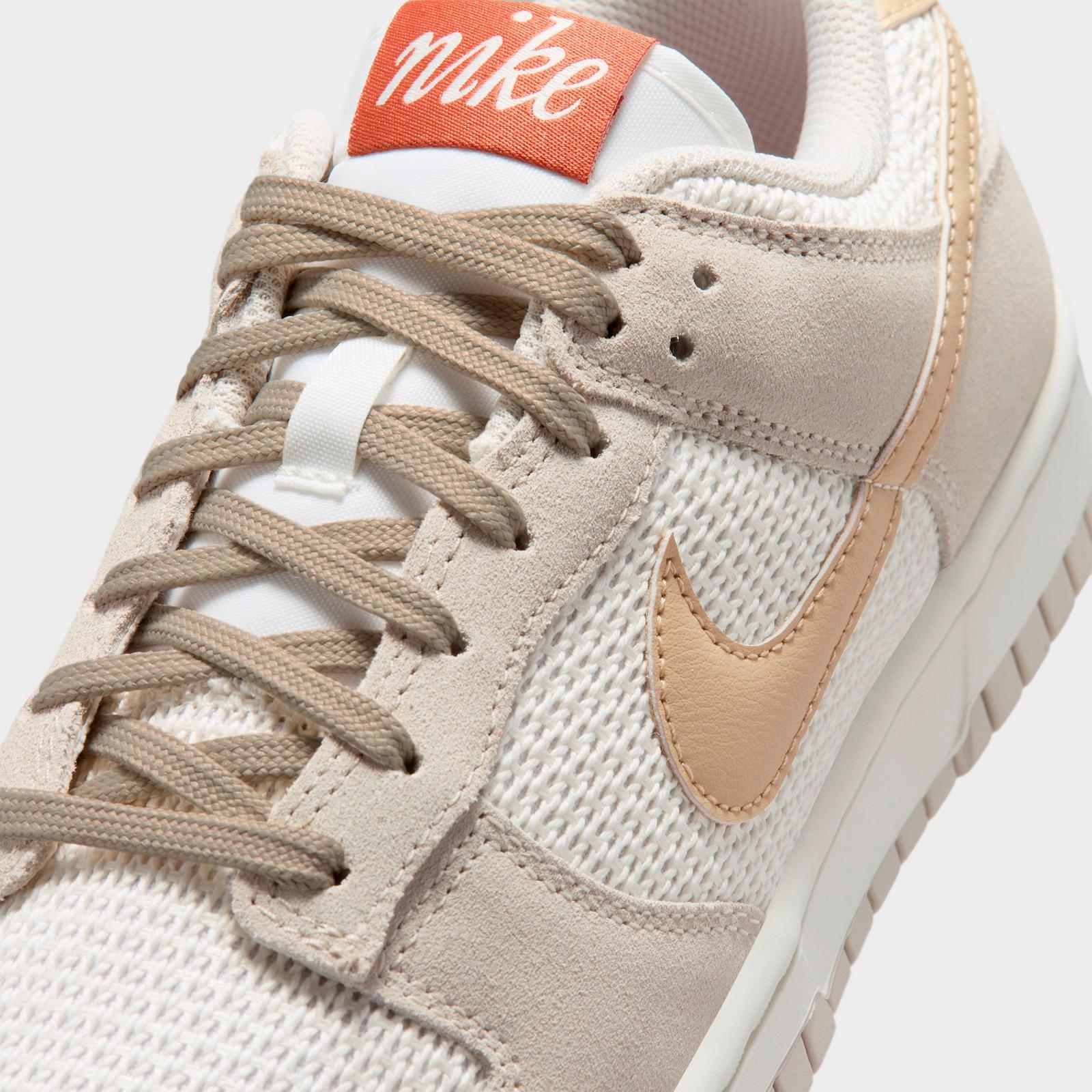 Women's Nike Dunk Low SE Casual Shoes - Sail/Light Orewood Brown/Sail/Linen