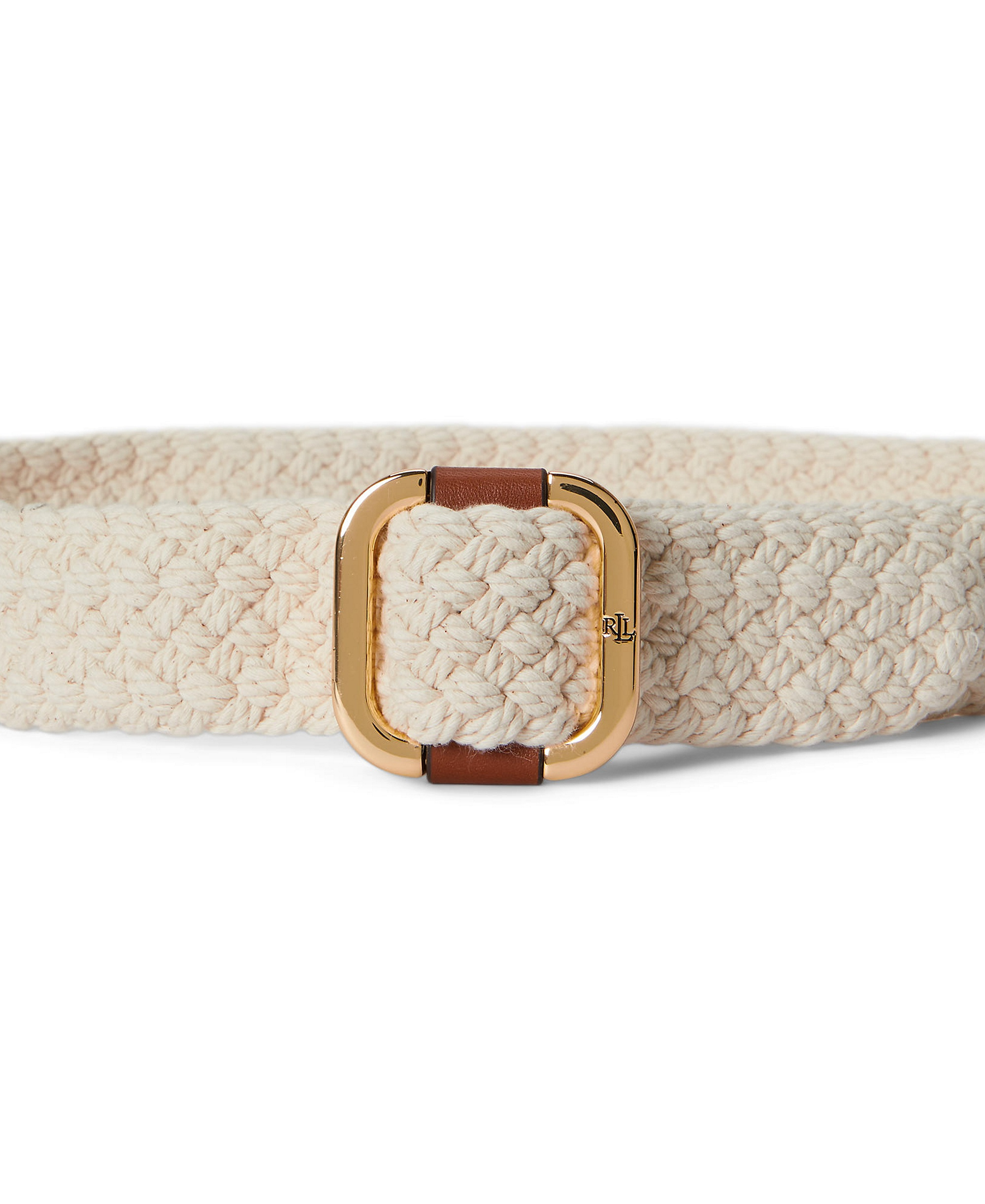 Lauren Ralph Lauren Textured Belt - Light Natural/Lauren Tan