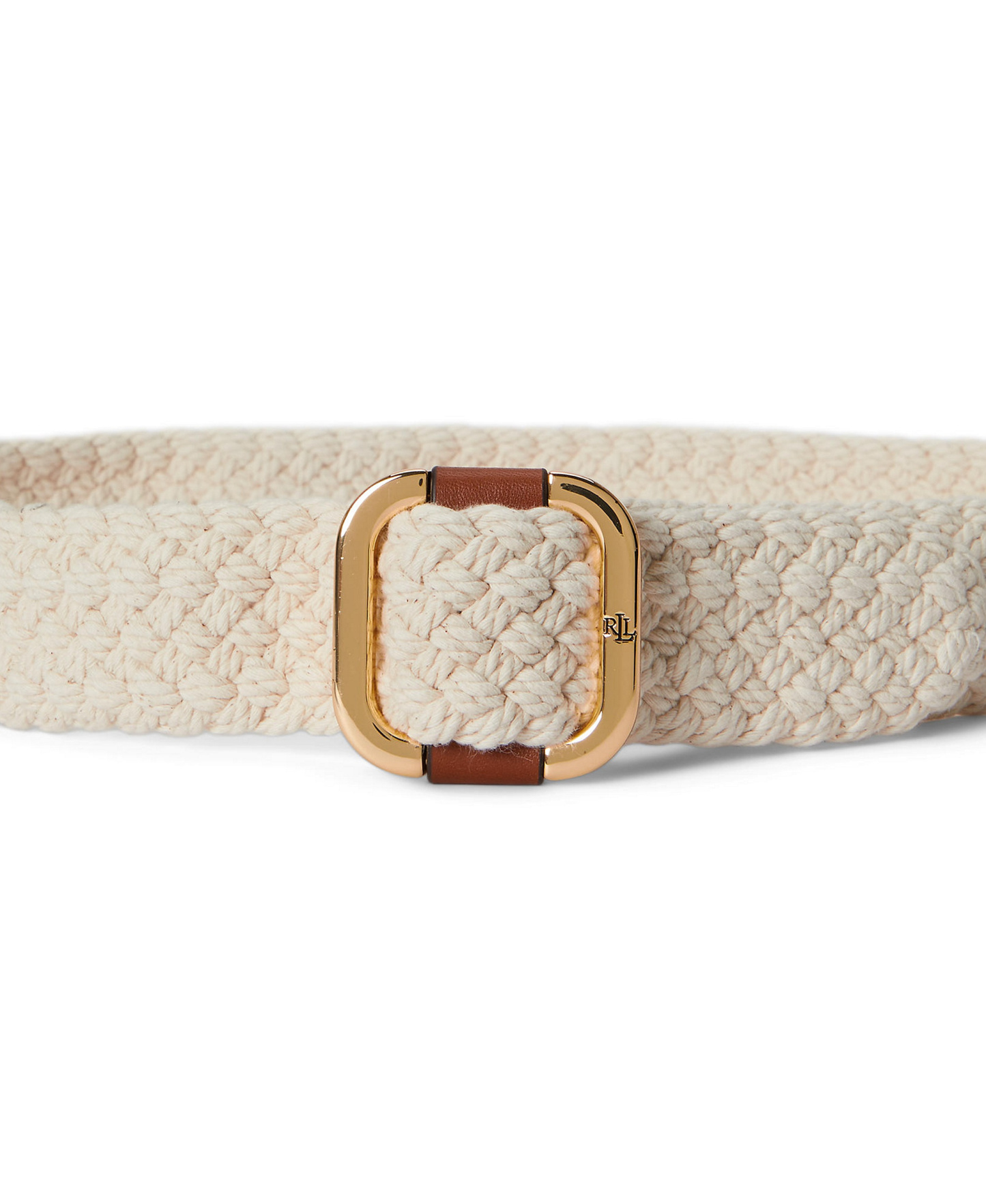 Lauren Ralph Lauren Textured Belt - Light Natural/Lauren Tan