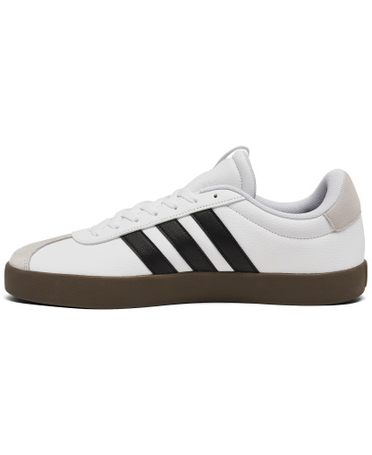 adidas Men's VL Court 3.0 Casual Sneakers from Finish Line - White, Black, Gray