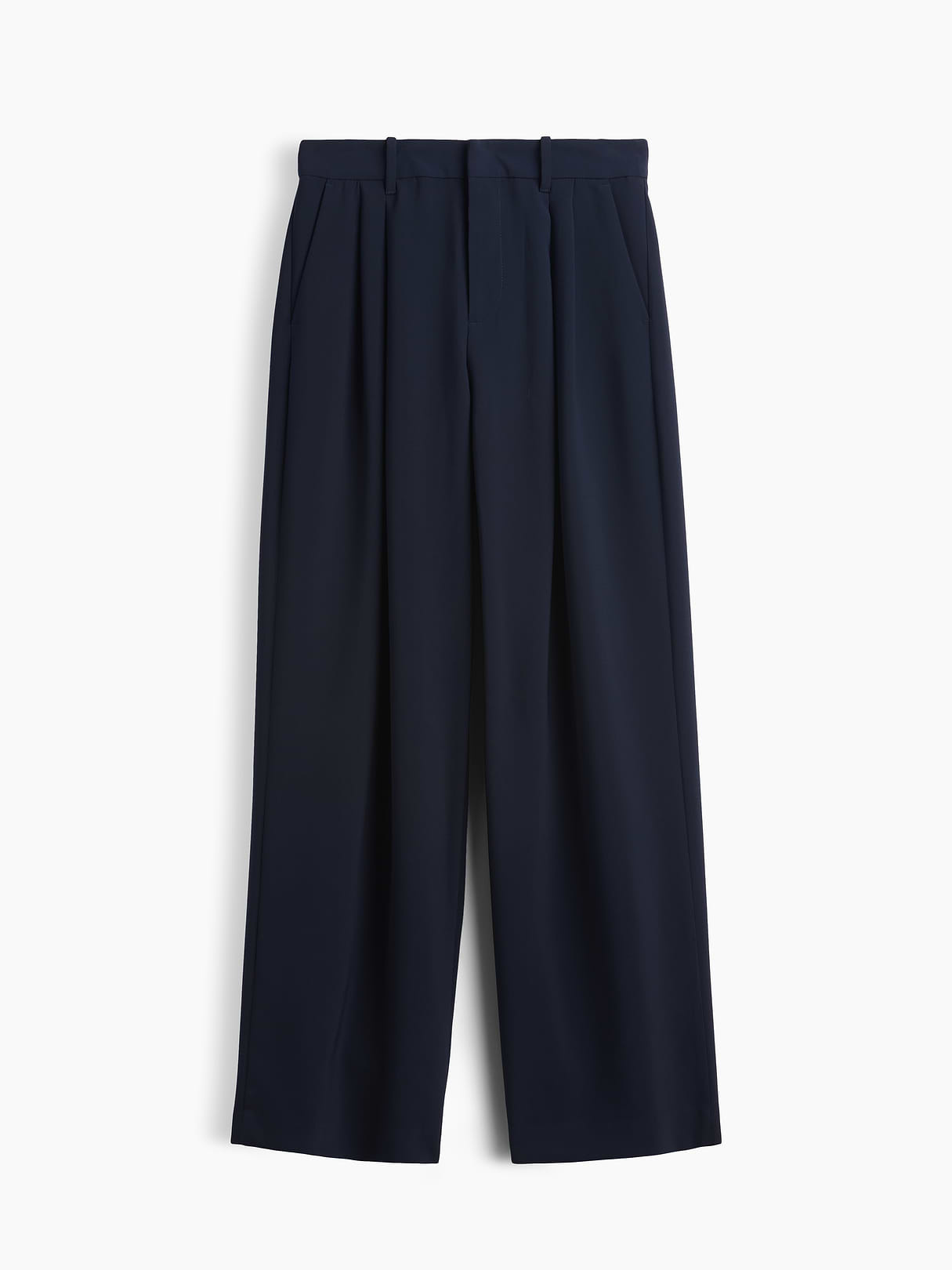 Curvy 365 High Rise Pleated Trousers - New classic navy