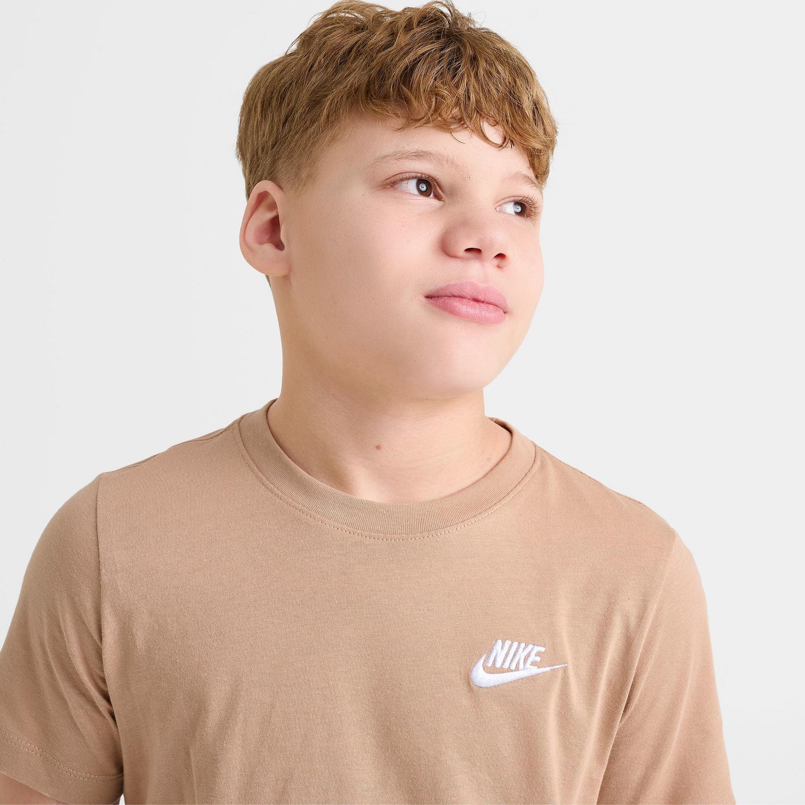 Big Kids' Nike Sportswear T-Shirt - Hemp/White