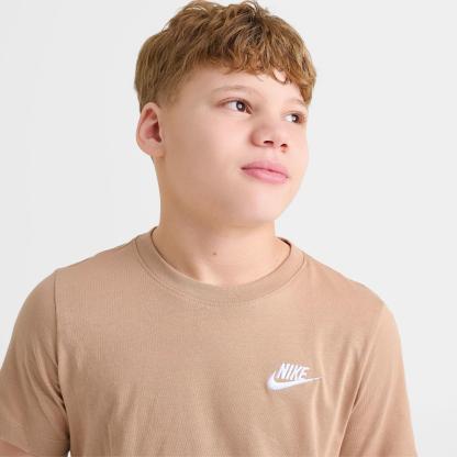 Big Kids' Nike Sportswear T-Shirt - Hemp/White