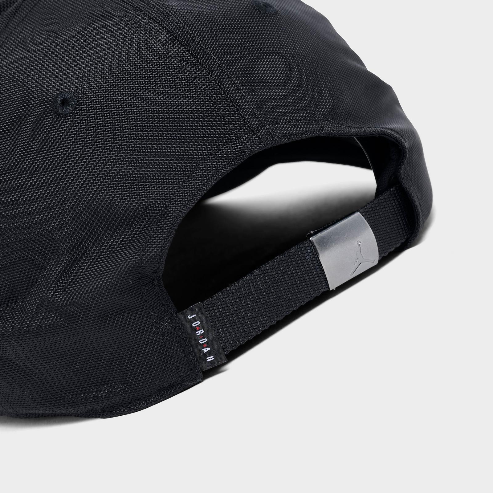 Jordan Rise Structured Metal Jumpman Strapback Hat - Black/Gunmetal - view 7