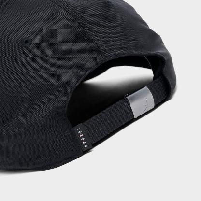 Jordan Rise Structured Metal Jumpman Strapback Hat - Black/Gunmetal - view 7