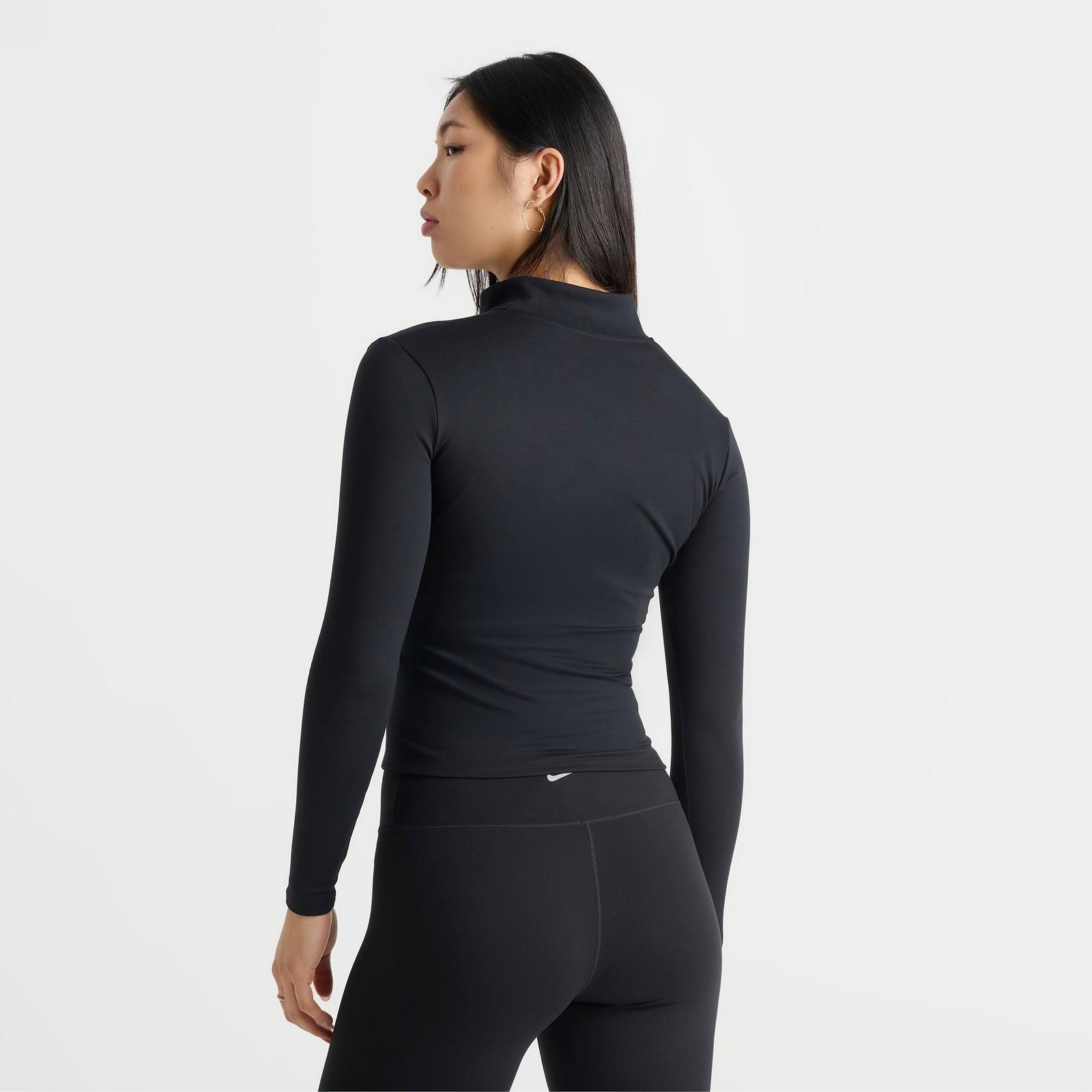 Women's Nike One Dri-FIT Fitted Full-Zip Jacket - Black/White