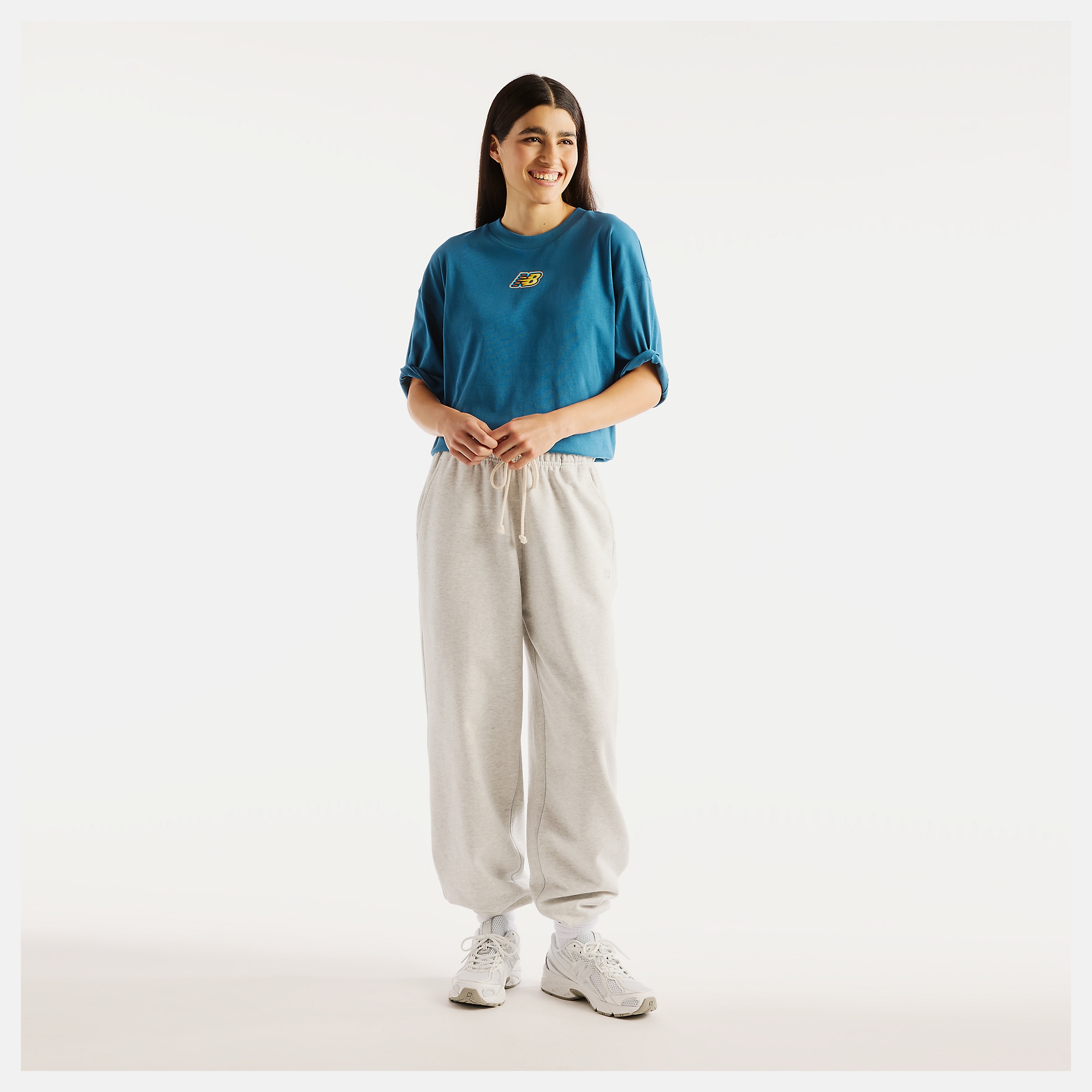 New Balance Sticker Pack Oversized T-Shirt, WT62P2R0STS