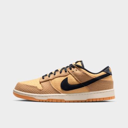 Men's Nithtke Dunk Low Retro SE Casual Shoes - Filbert/Twine/Coconut Milk/Black - Left shoe facing left. Outside of the shoe.