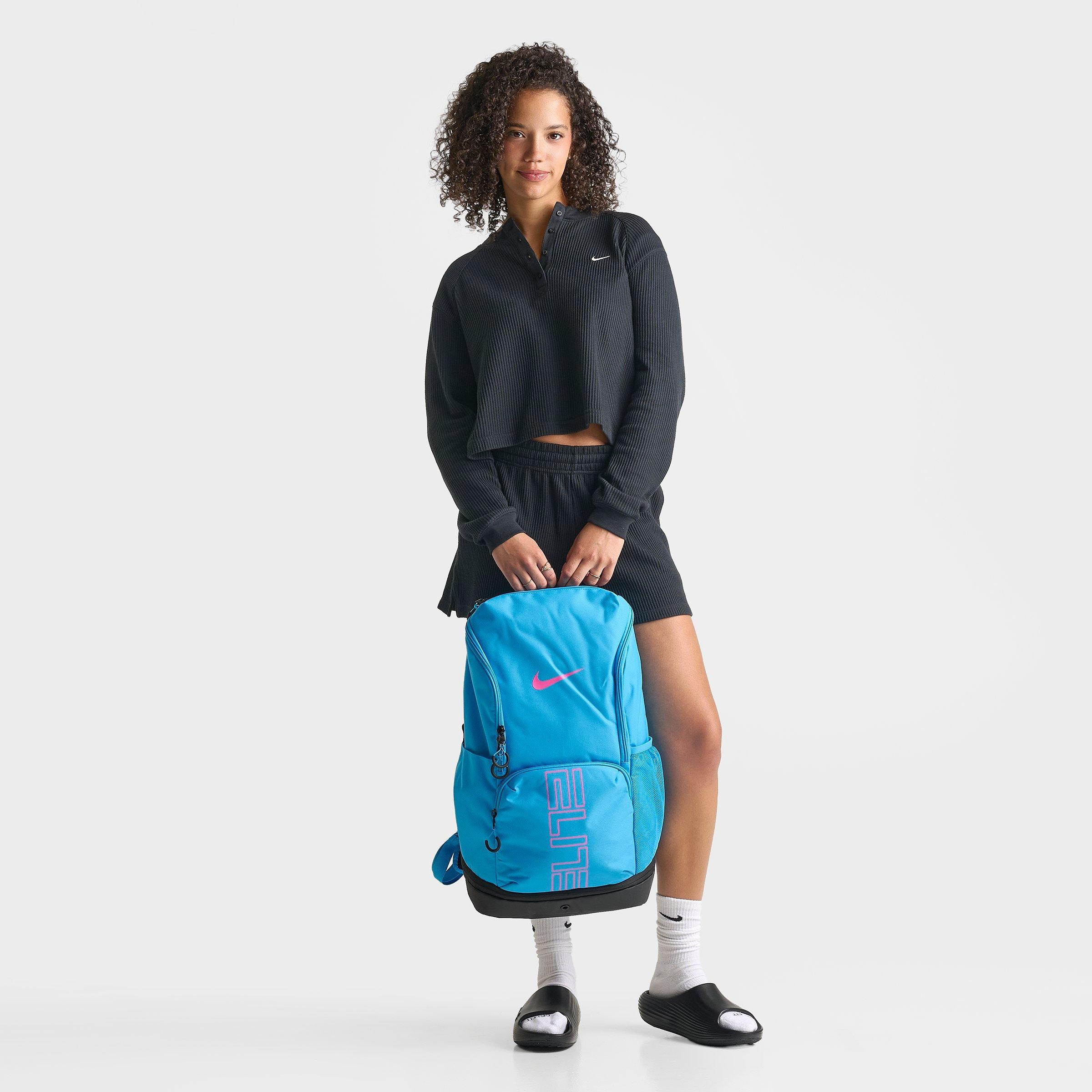 Nithtke Varsity Hoops Elite Backpack (32L) - Light Current Blue/Black/Laser Fuchsia