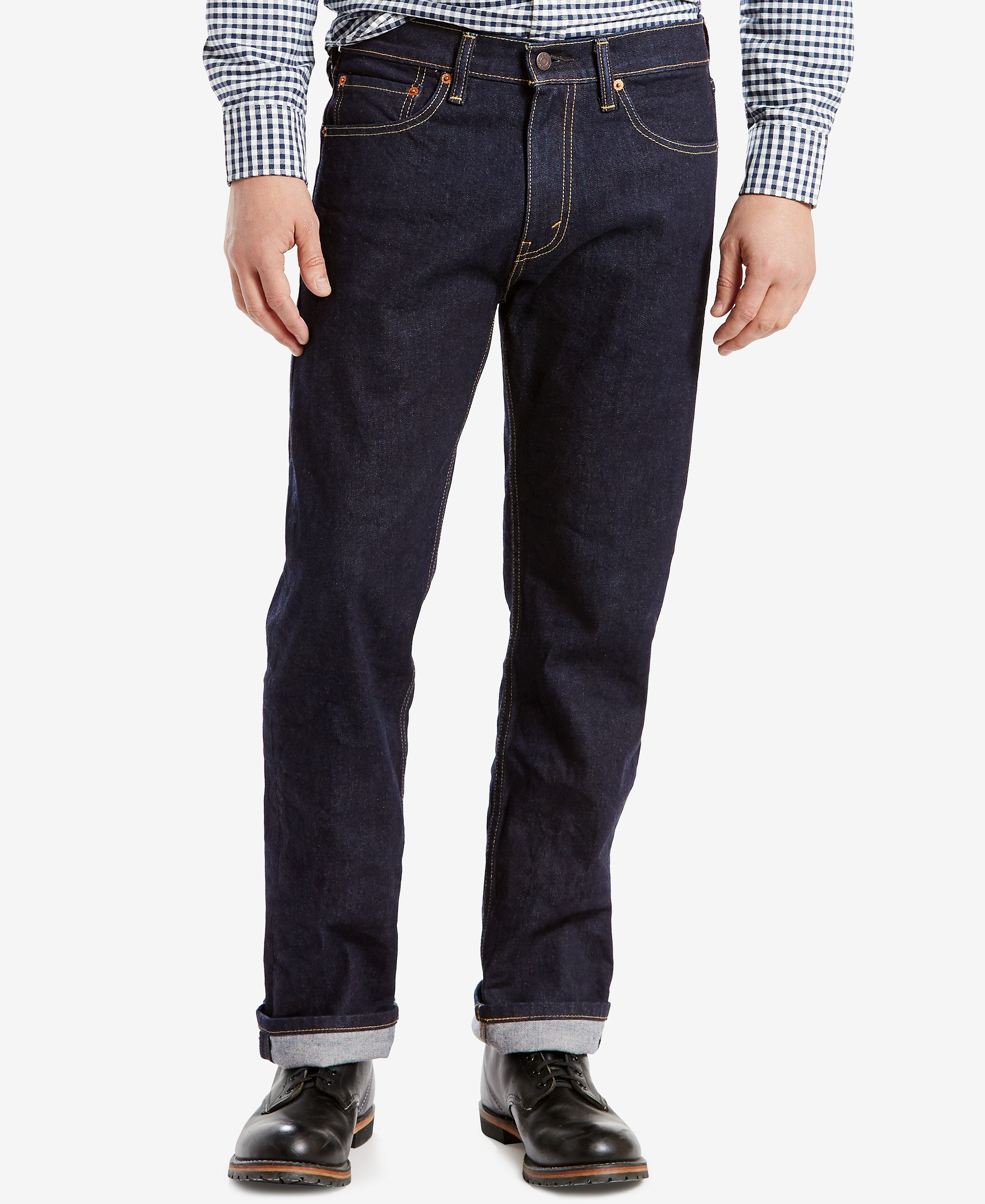 Levi's Men’s 505™ Regular-Fit Stretch Jeans - Rinse Stretch