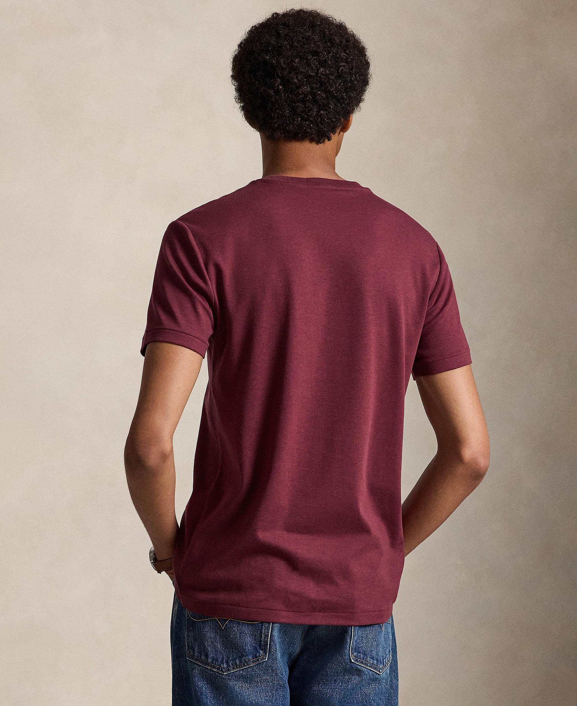 Polo Ralph Lauren Men's Custom Slim-Fit Soft Cotton T-Shirt - Spring Wine Heather