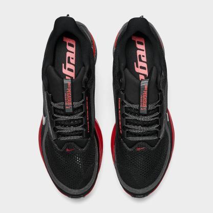 Men's Nithtke Pegasus Premium Running Shoes - Part 1 - Black/University Red/Bright Crimson/Black - Top view