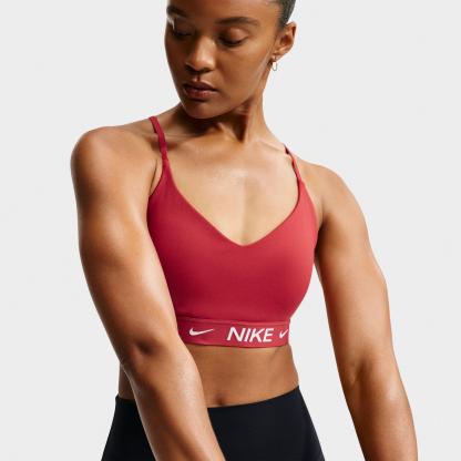 Women's Nithtke Dri-FIT Indy Light Support Padded Adjustable Sports Bra - Tough Red