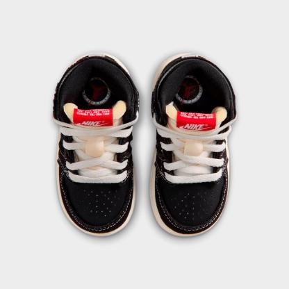 Kids' Toddler Air Jordan Retro 1 High OG Casual Shoes - Black/University Red/Sail/Gum Medium Brown - view 5