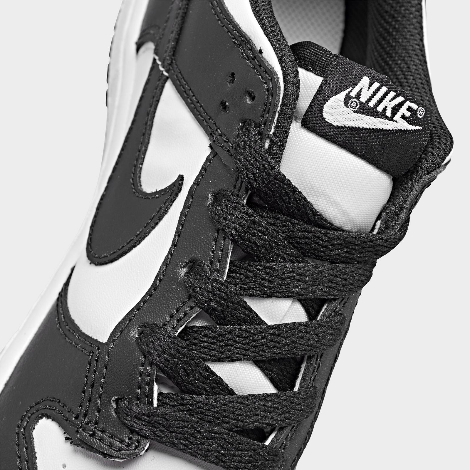 Little Kids' Nike Dunk Low Casual Shoes - White/Black/White
