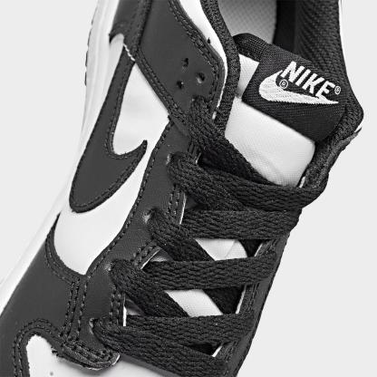 Little Kids' Nike Dunk Low Casual Shoes - White/Black/White