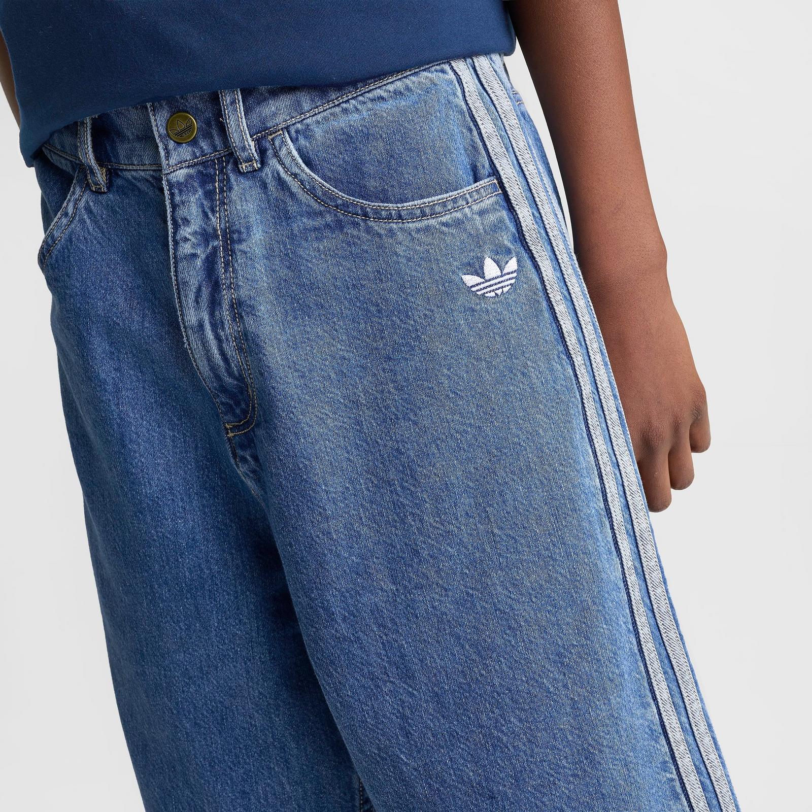 Big Kids' adidas Originals Denim Shorts - Antique Wash Denim - view 5
