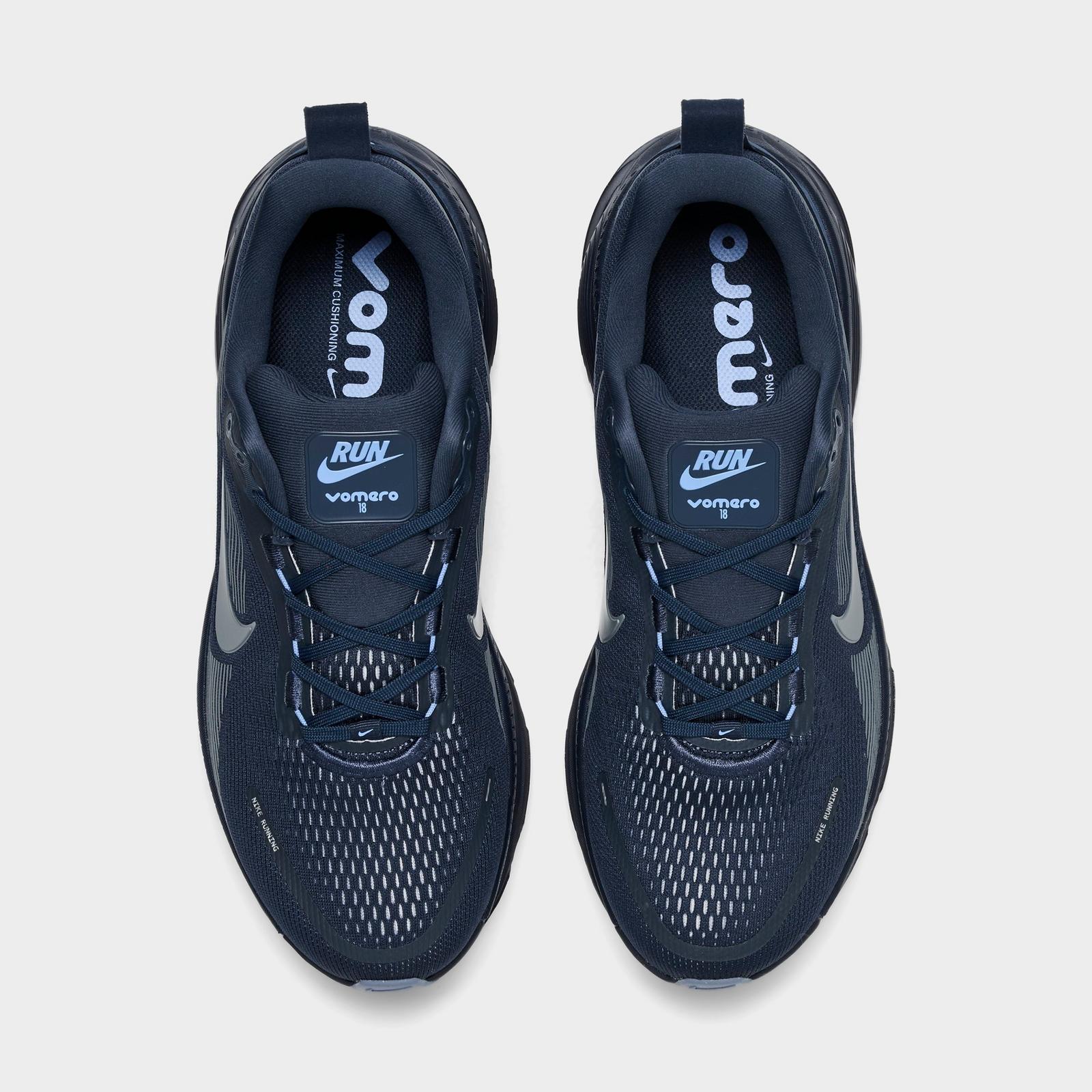 Men's Nike Vomero 18 Running Shoes - Thunder Blue/Cool Grey/Obsidian