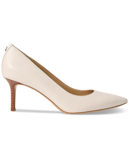 Lauren Ralph Lauren Women's Lanette Nappa Leather Pumps - Soft White Leather