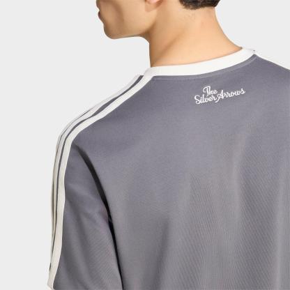 Men's adidas Mercedes-AMG Petronas F1 Team Silver Arrows Icon T-Shirt - Granite/Off White