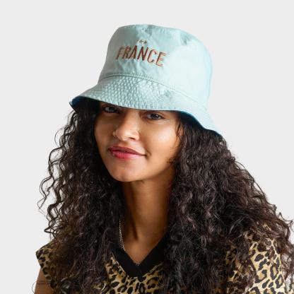 Nike France National Team Reversible Woven Bucket Hat - Navy/Mint