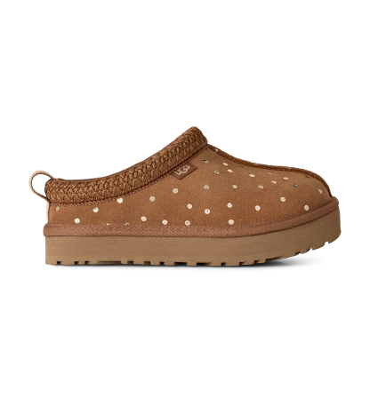 UGG® Kids Tazz Shiny Dots Slip-On Slippers - Chestnut