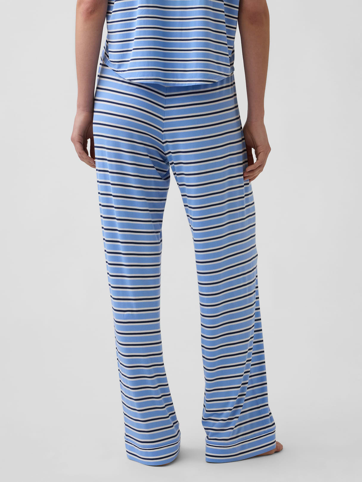 SoftMade Modal PJ Pants - Tonal blue stripe