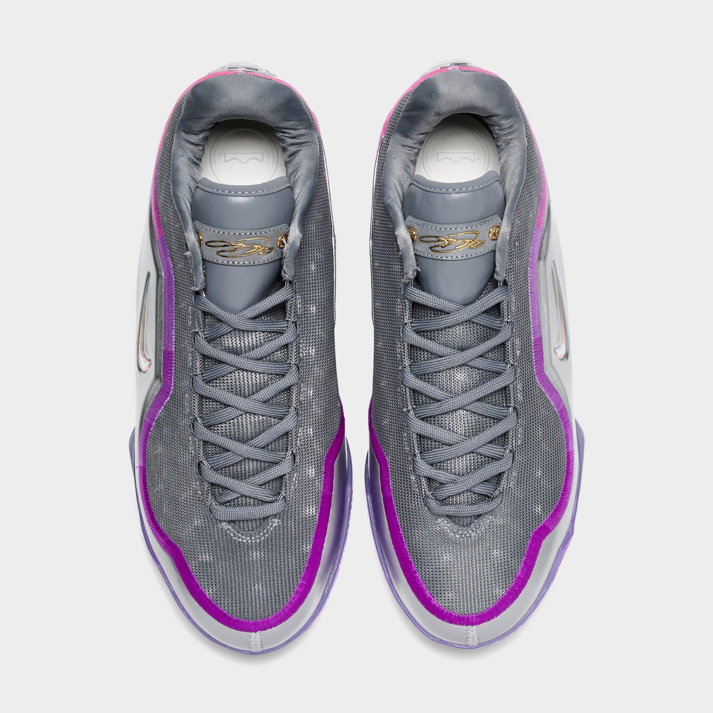 Men's Nithtke LeBron 23 Basketball Shoes - Cool Grey/Metallic Silver/Vivid Purple/Multi - Top view