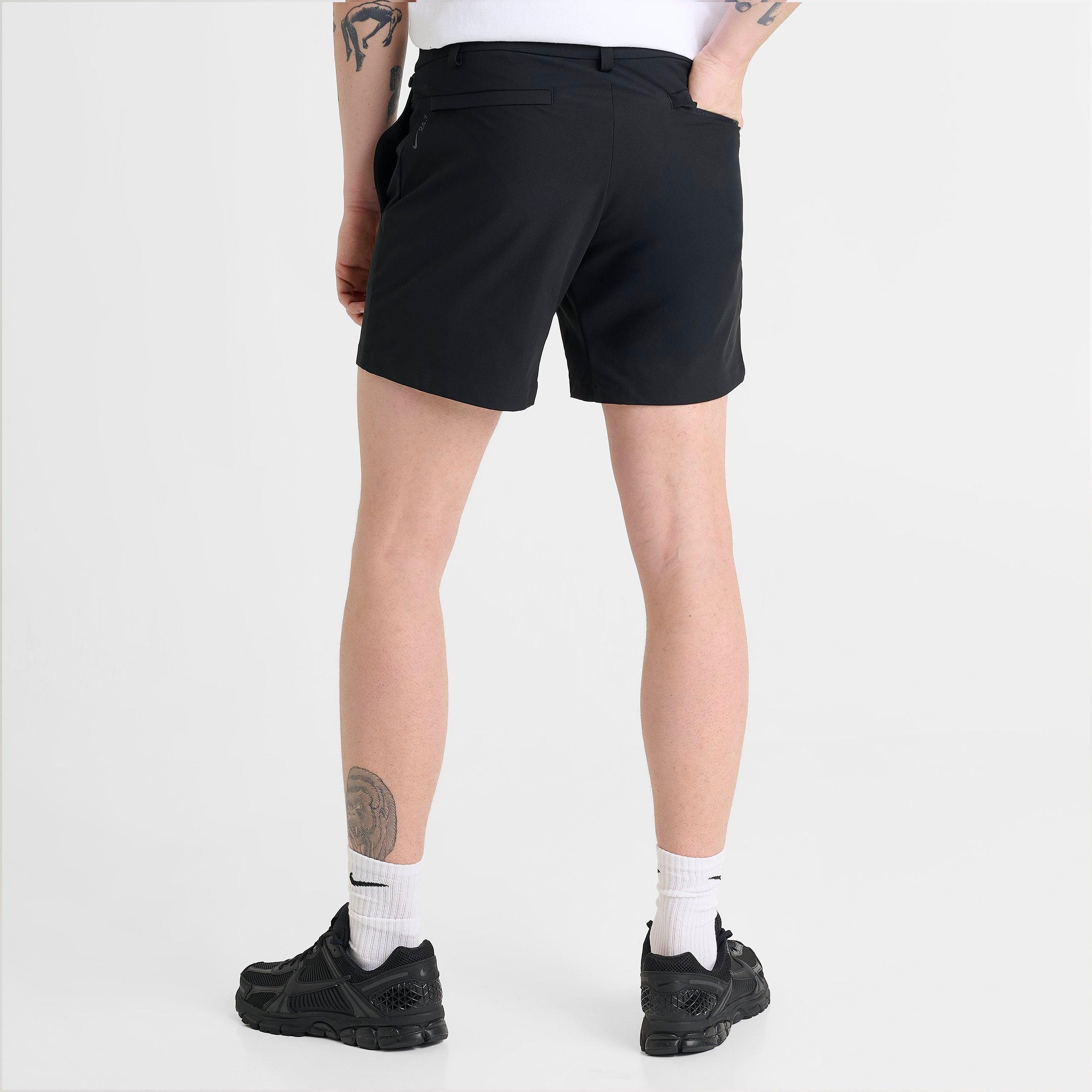 Men's Nithtke 24.7 PerfectStretch Dri-FIT 6" Shorts - Black/Black/Dark Smoke Grey
