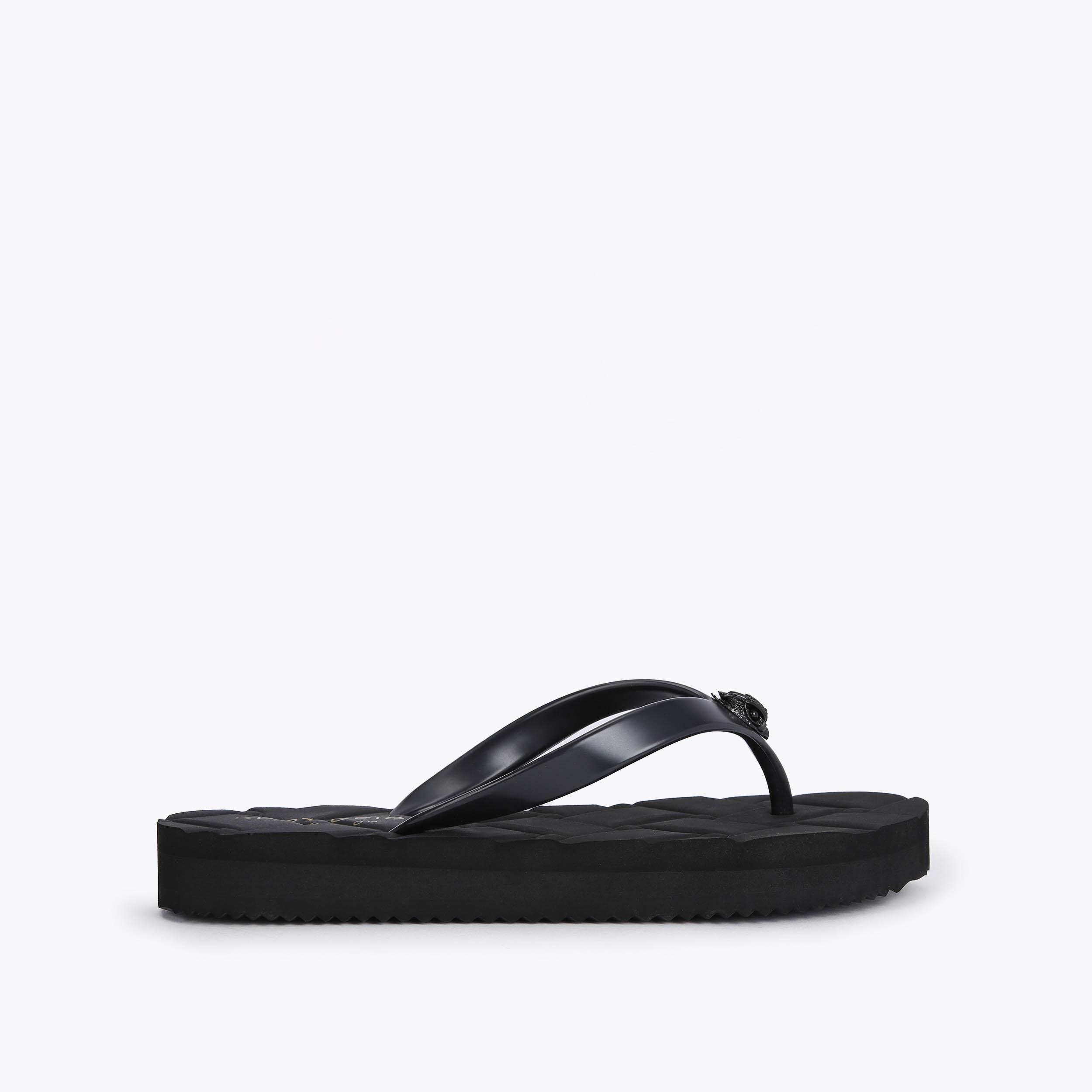 Kurt Geiger London Kensington Quilted Sandal - Black