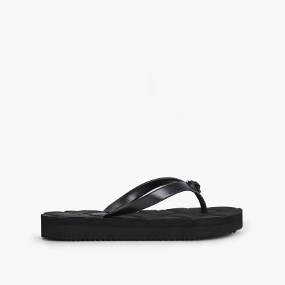 Kurt Geiger London Kensington Quilted Sandal - Black