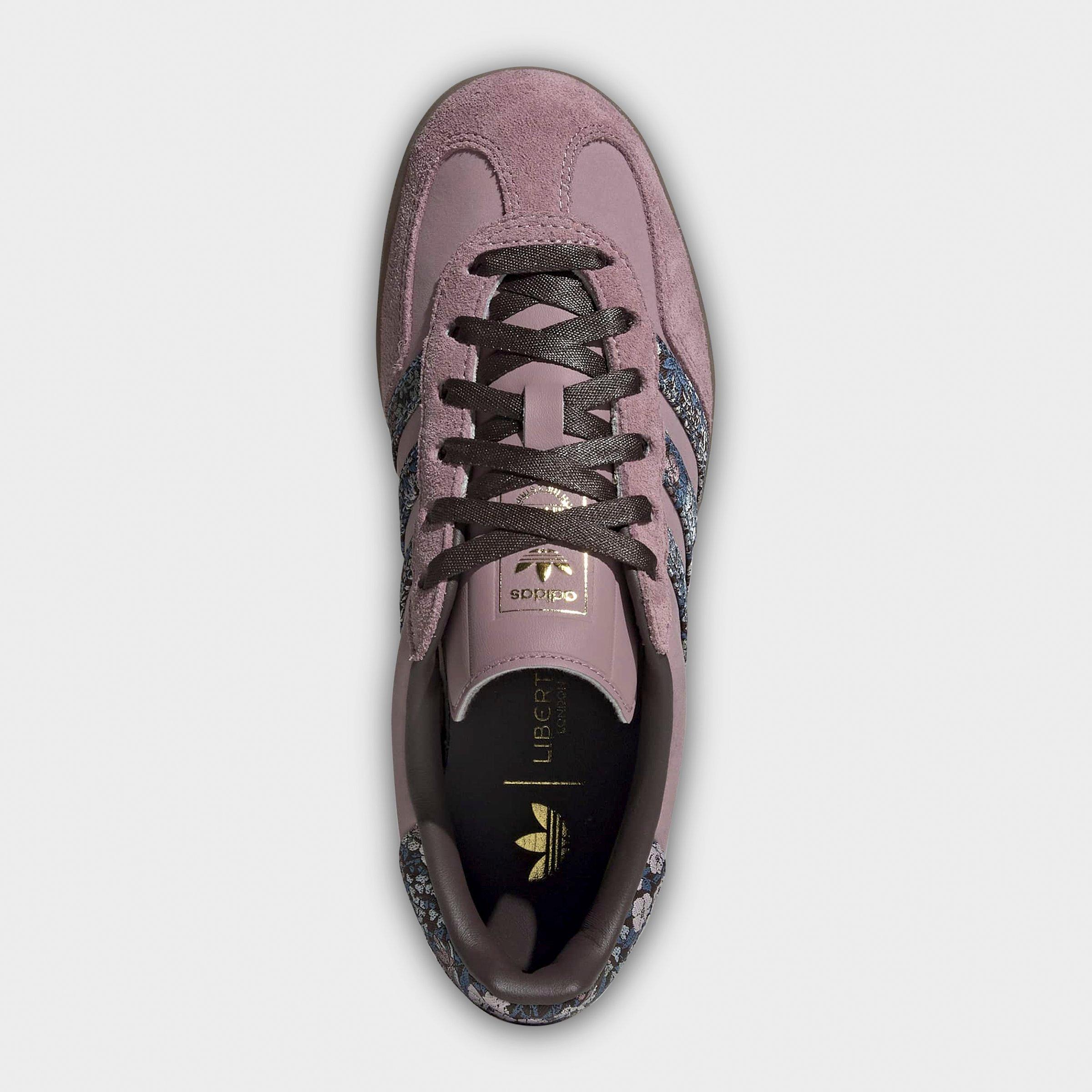 Women's adidas Originals Gazelle Indoor Casual Shoes - Magic Mauve/Aurora Coffee/Gum - Top view