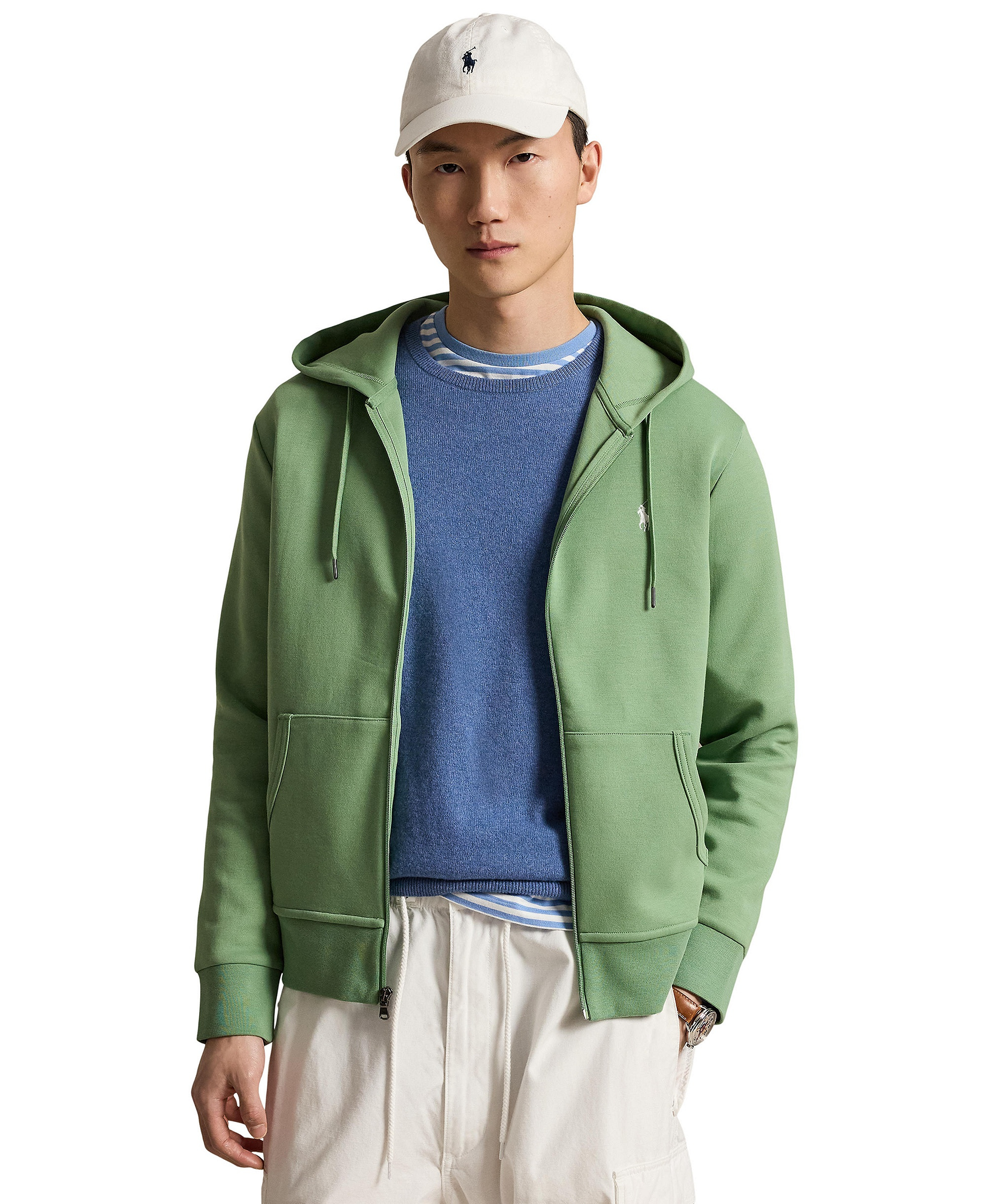 Polo Ralph Lauren Men's Double-Knit Full-Zip Hoodie - Outback Green/C1730