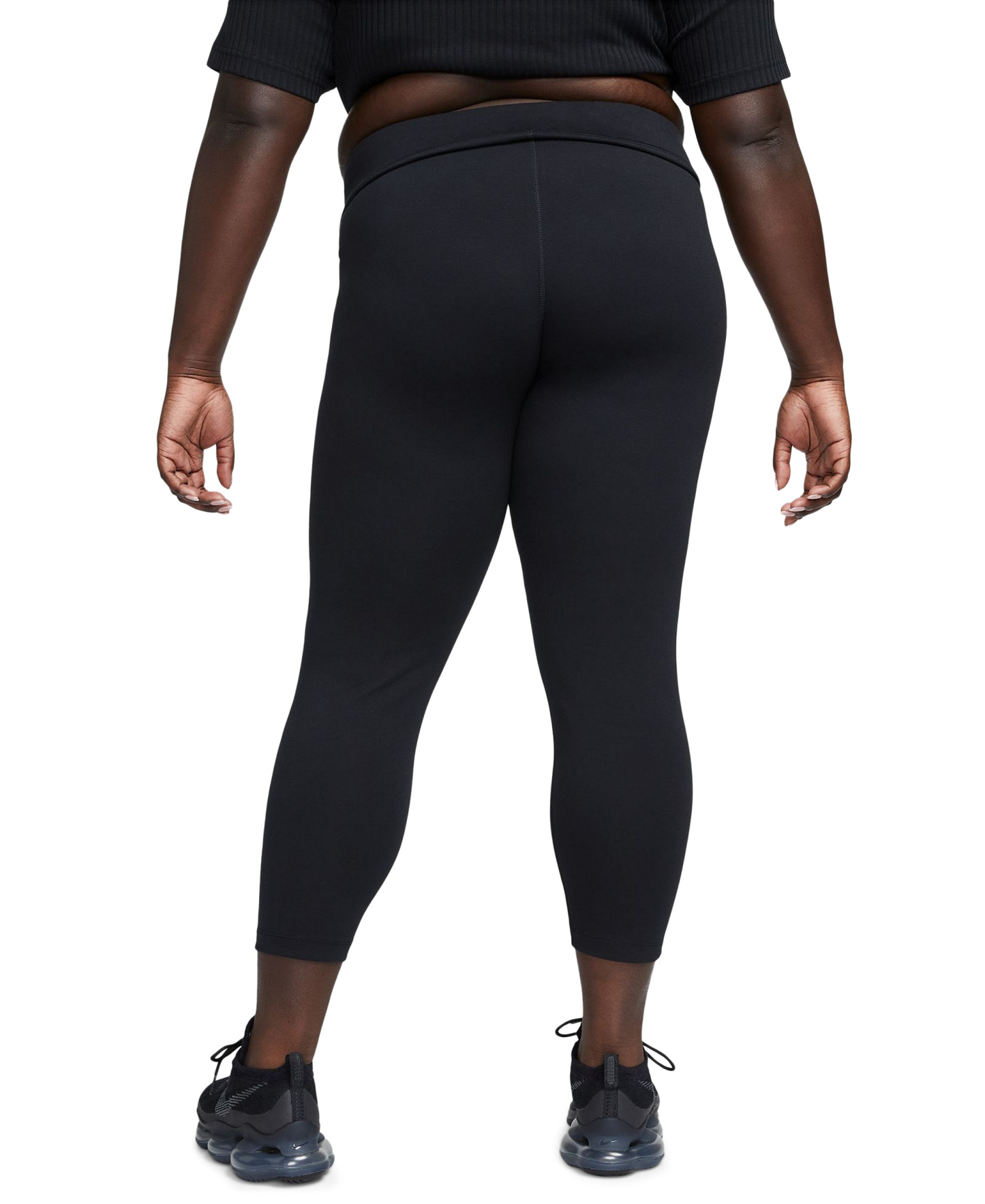 Nike Plus Size Sportswear Classics High-Waisted 7/8 Leggings - Black