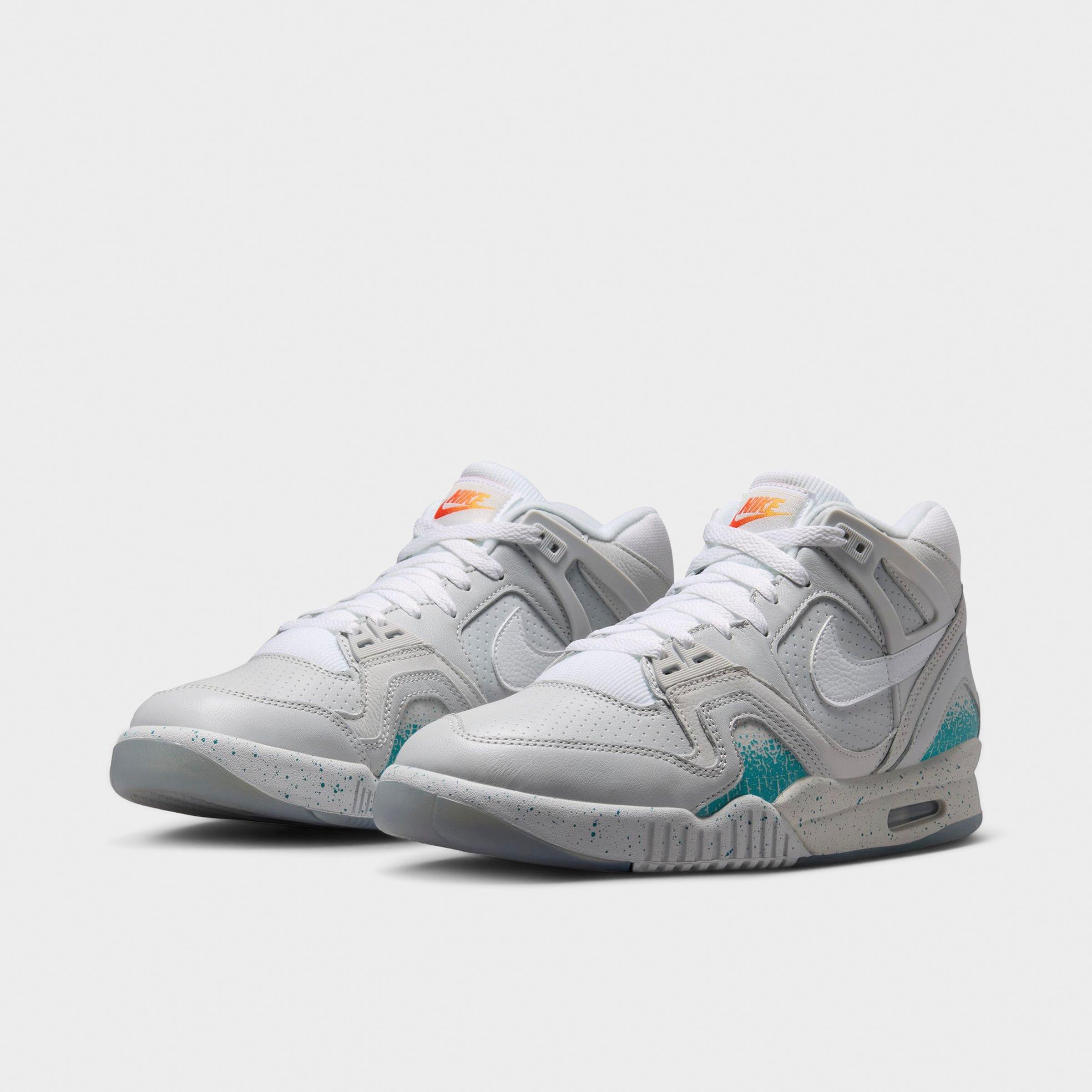 Men's Nithtke Air Tech Challenge 2 Casual Shoes - Photon Dust/Dusty Cactus/Picante Red/White - Both shoes facing left