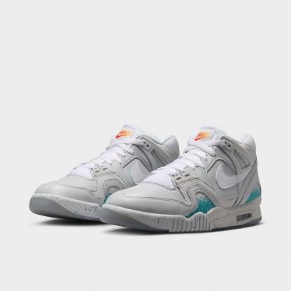 Men's Nithtke Air Tech Challenge 2 Casual Shoes - Photon Dust/Dusty Cactus/Picante Red/White - Both shoes facing left