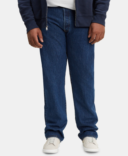 Levi's Men's Big & Tall 501® Original Fit Stretch Jeans - Dark Stonewash