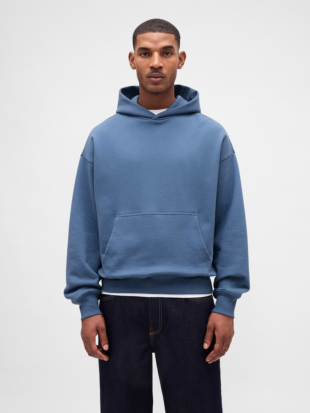 Adult Heavyweight Oversized Hoodie - soft corn flower