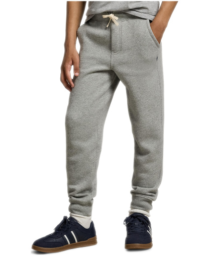 Polo Ralph Lauren Boys' 8-20 Cotton Fleece Drawstring Joggers - Dark Sport Heather