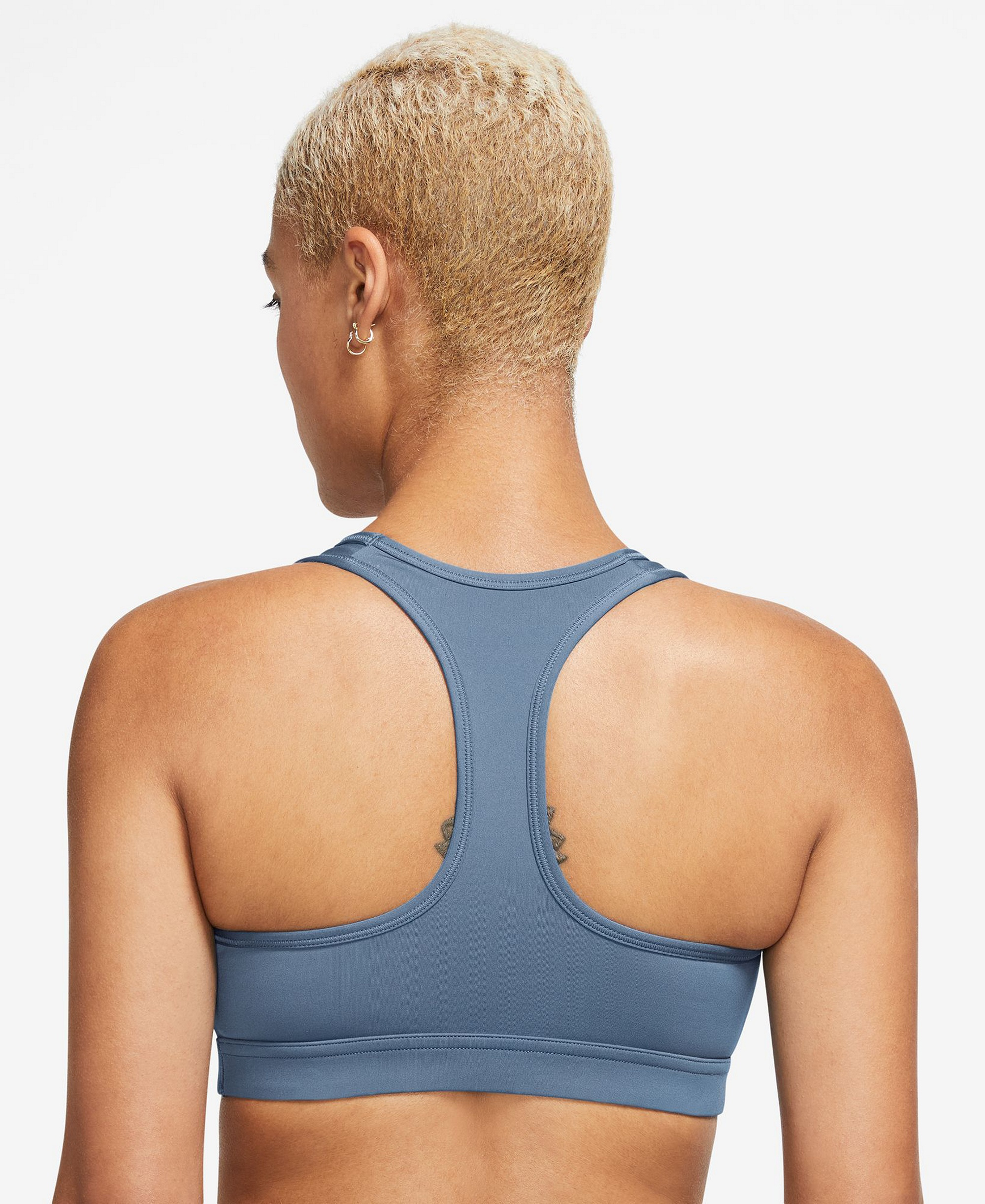 Nike Women's Swoosh Padded Sports Bra - Work Blue/white