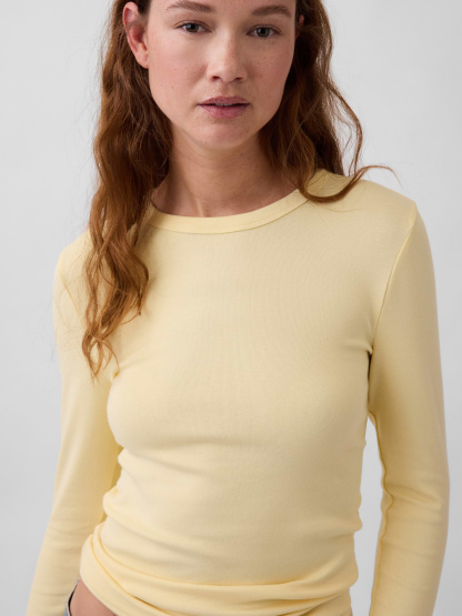 Modern Crewneck T-Shirt - Maize yellow