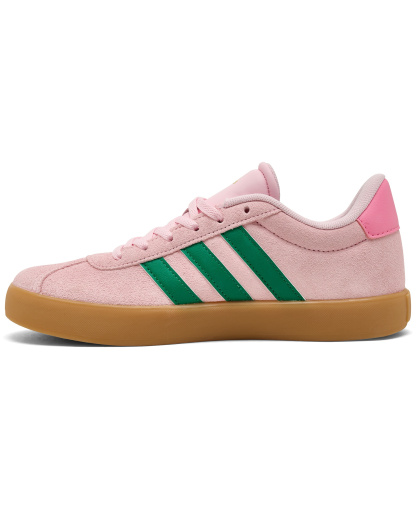 adidas Big Kids VL Court 3.0 Sneakers from Finish Line - Pink, Green, Gum