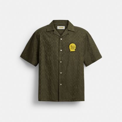Coach | Brain Dead Signature Camp Shirt - Green