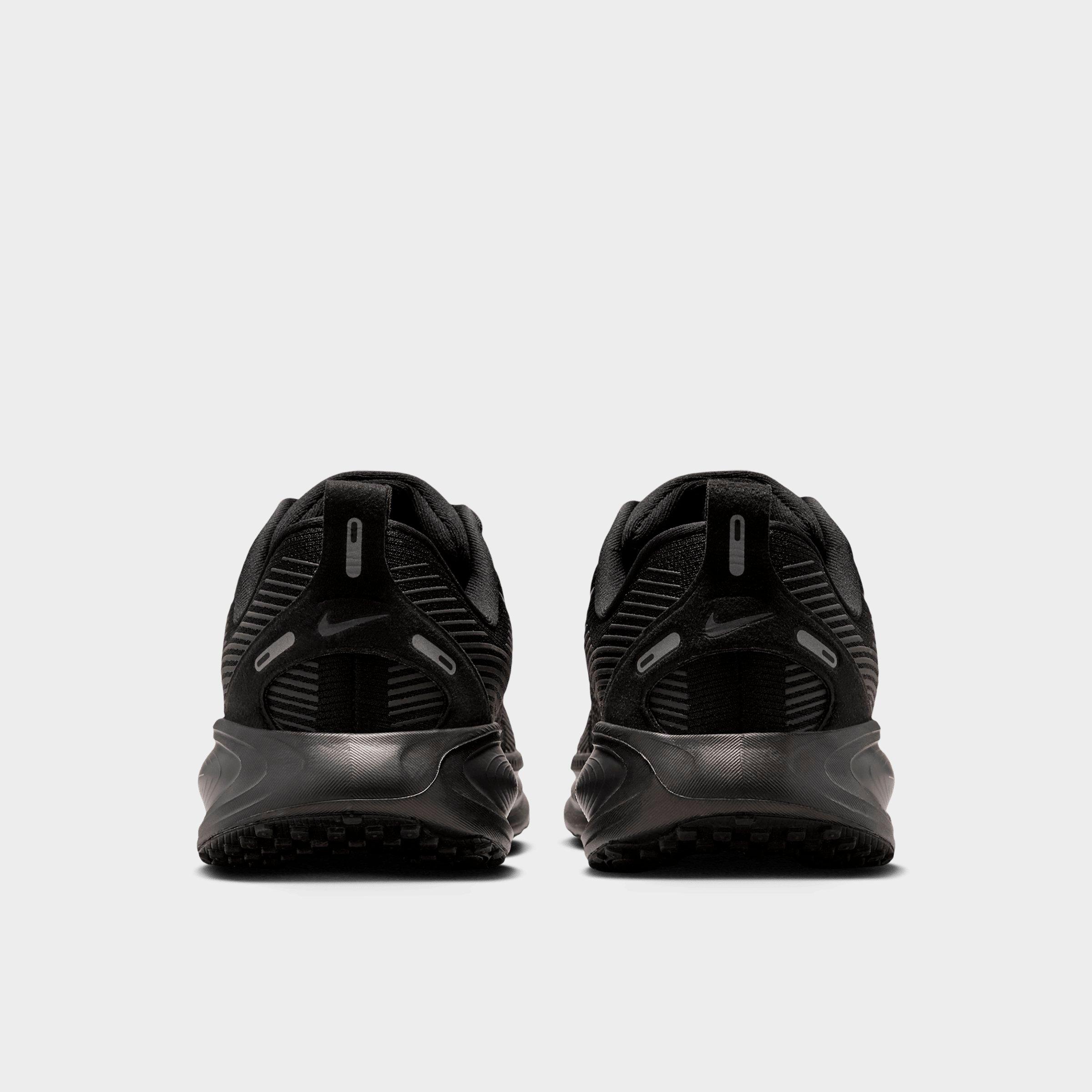 Big Kids' Nithtke Vomero 18 Running Shoes - Part 2 - Black/Dark Smoke Grey/Light Smoke Grey - Back view