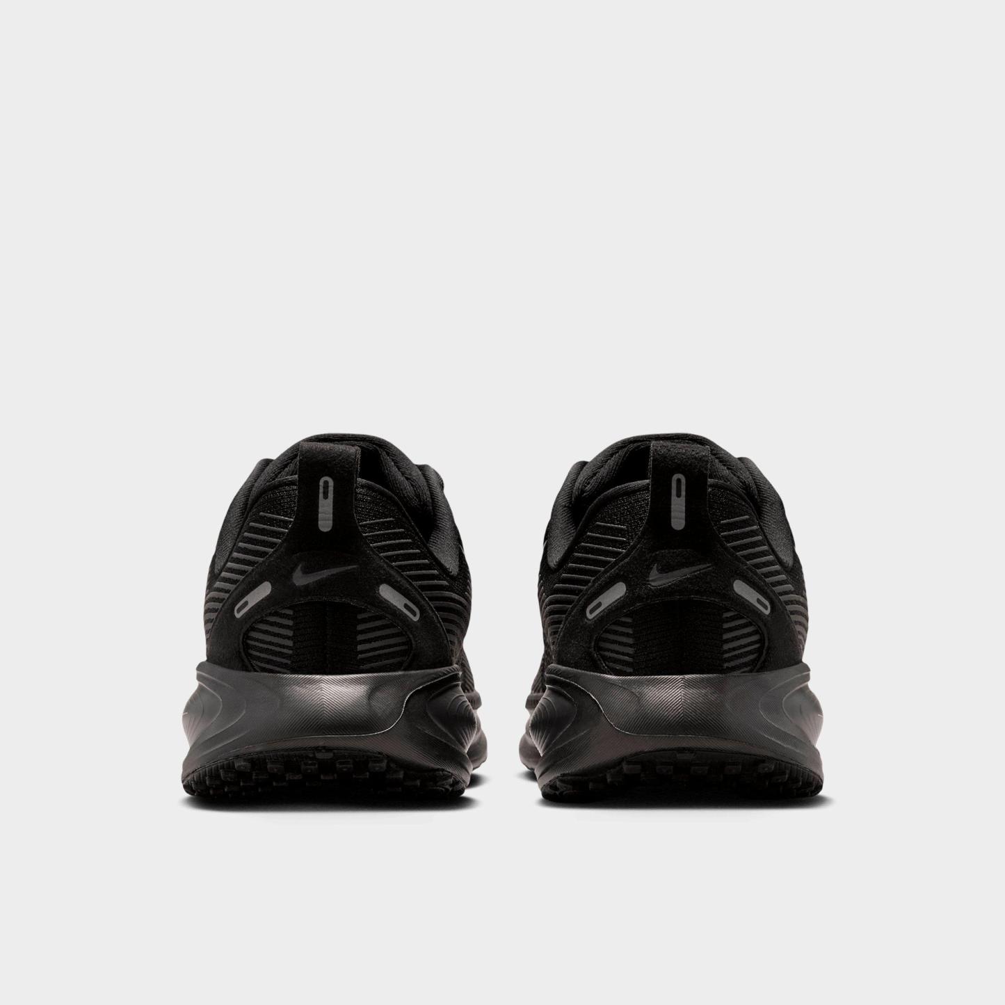 Big Kids' Nithtke Vomero 18 Running Shoes - Part 2 - Black/Dark Smoke Grey/Light Smoke Grey - Back view