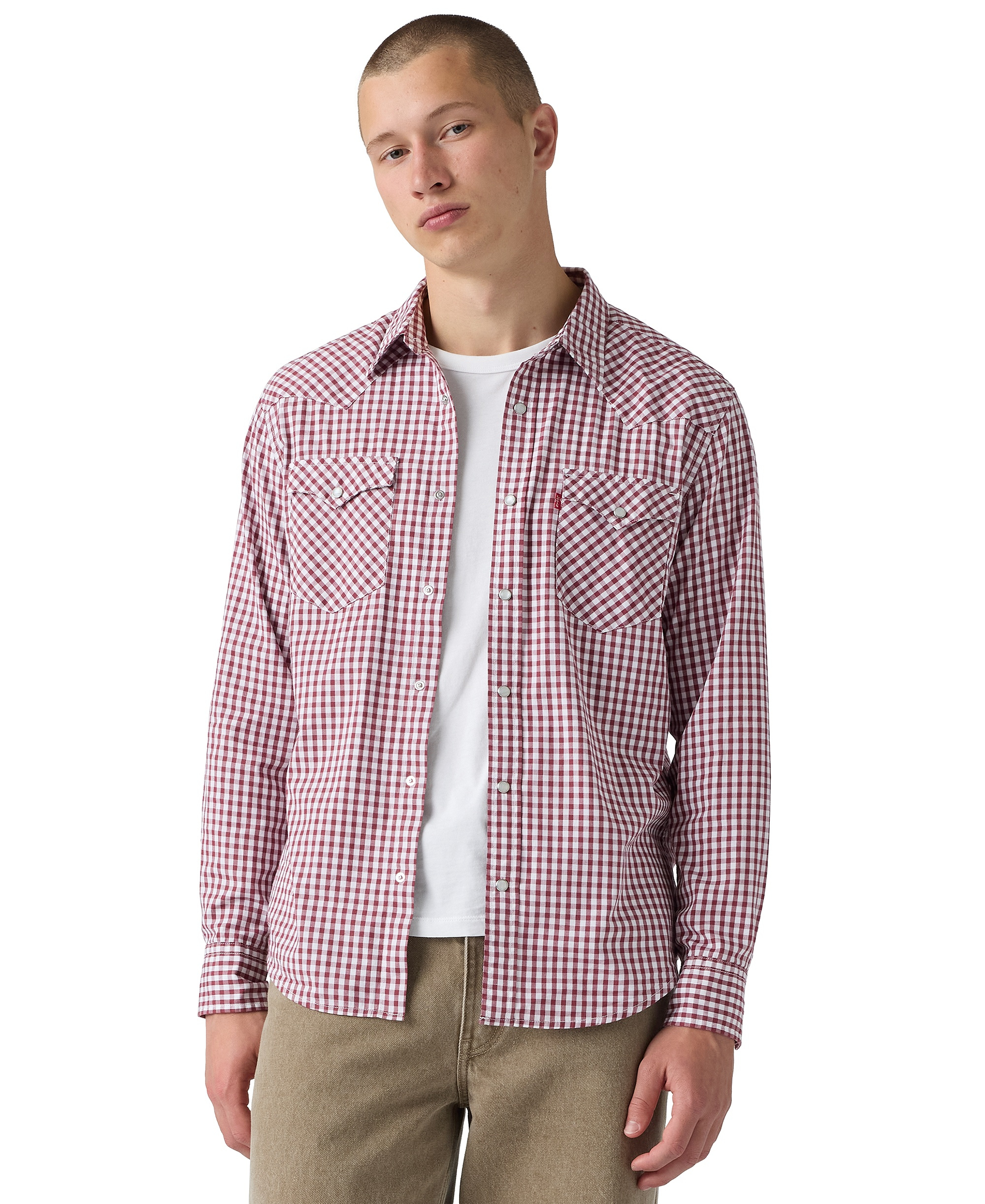 Levi's Men's Classic-Fit Western Shirt - Oxblood
