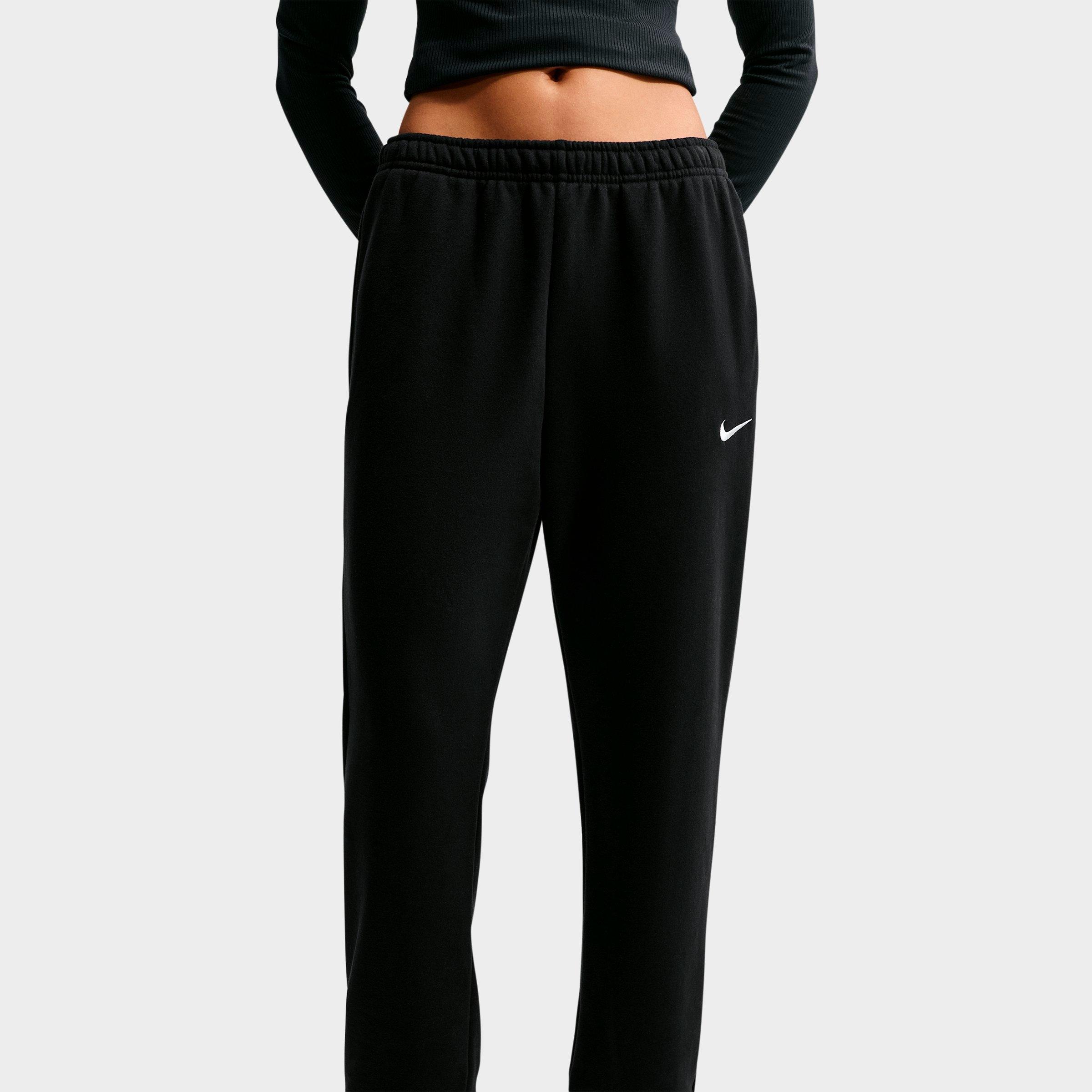 Women's Nithtke Studio Fleece Medium-Weight Mid-Rise Jogger Pants - Total Black/Sail